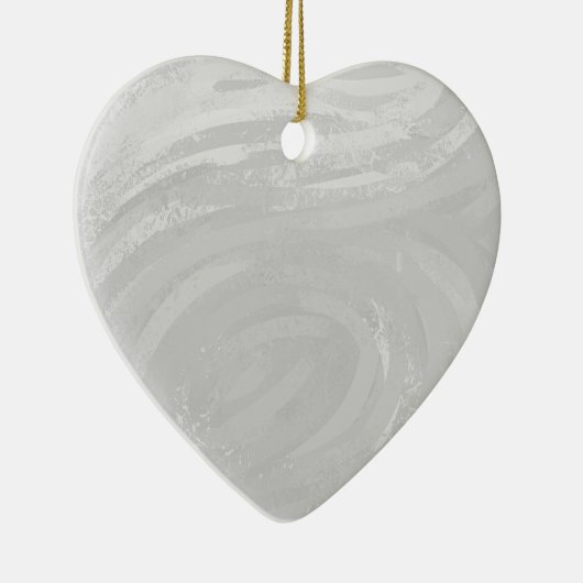 雨天灰色の渦巻き セラミックオーナメント (右)