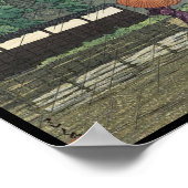 雨天熊本城鵜戸塔川瀬蓮井 ポスター (角)