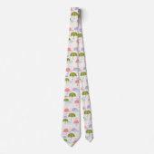 雨天秋の傘の模様 ネクタイ (正面)