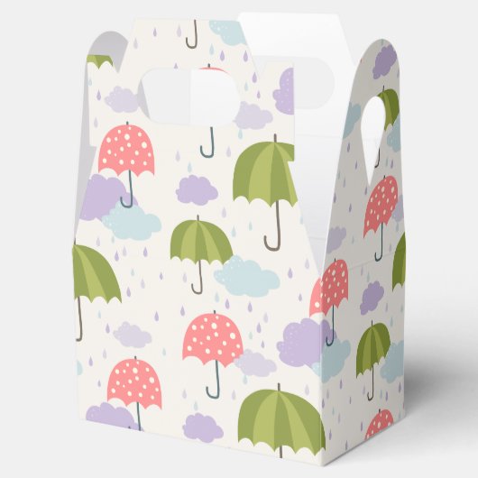雨天秋の傘の模様 フェイバーボックス (オープン)
