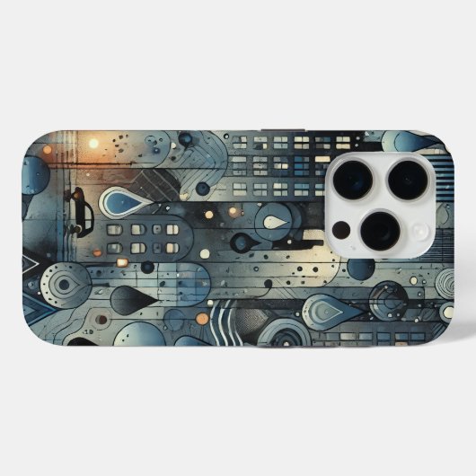 雨天都市のiPhoneケース感じ Case-Mate iPhoneケース (裏面 (横))