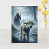 雨失ったの森の羊飼い カード (黄色い花)