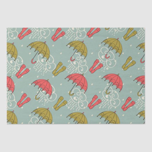 雨季アンブレラデザイン 薄葉紙 (正面)