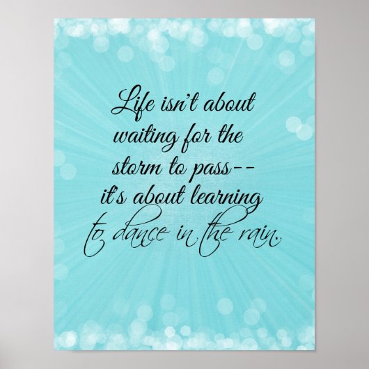 雨学の中で踊ること ポスター (正面)