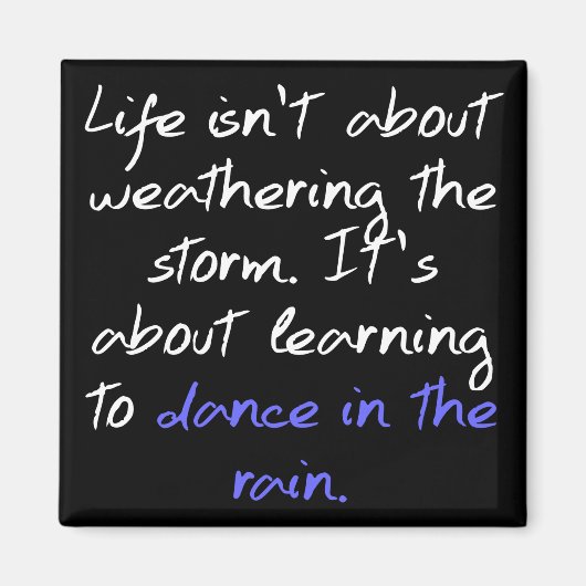 雨学の中で踊ること マグネット (正面)