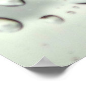 雨学の中で踊ろう！雨滴写真 ポスター (角)