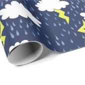 雨嵐の雷雲 ラッピングペーパー (ロールコーナー)