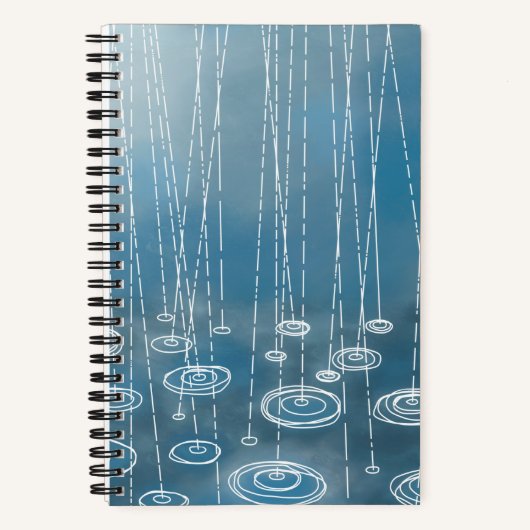 雨嵐の青 ノートブック (正面)