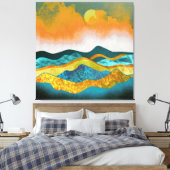 雨嵐 キャンバスプリント (インサイチュ (寝室))