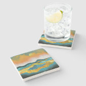 雨嵐 ストーンコースター (横)