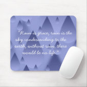 雨引用文のマウスパッドの青い雨低下 マウスパッド (マウス)