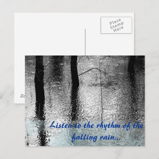 雨引用文 ポストカード (正面/裏面)