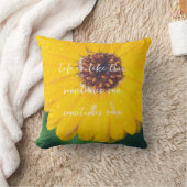 雨後の明るい黄色の花 クッション (ブランケット)