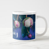 雨後の牡丹の花 ジャンボコーヒーマグカップ (右)