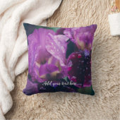 雨後の紫色の虹彩 クッション (ブランケット)