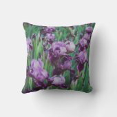 雨後の紫色の虹彩 クッション (裏面)