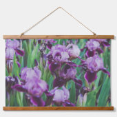 雨後の紫色の虹彩 吊り下げ型タペストリー (正面2)