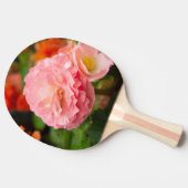 雨後の繊細なピンクの花 卓球ラケット (横)