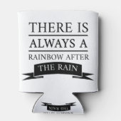 雨後の虹（黒） 缶クーラー (裏面)