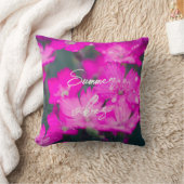 雨後の野生のカーネーション クッション (ブランケット)