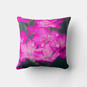 雨後の野生のカーネーション クッション (裏面)