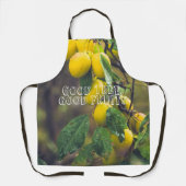 雨後の黄色い梅 エプロン (正面)