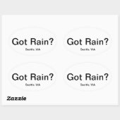 雨得か? 楕円形シール (シート)