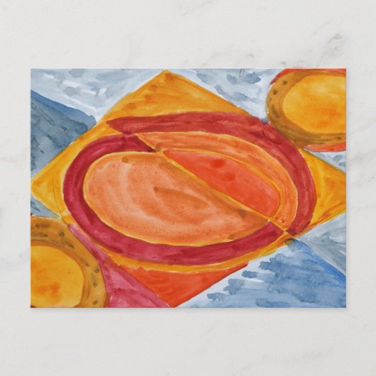 雨想像の日の太陽 ポストカード (正面)