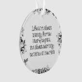 雨感動的学引用文で踊ろう オーナメント (正面)