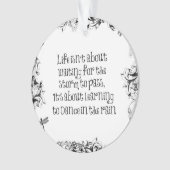 雨感動的学引用文で踊ろう オーナメント (正面)