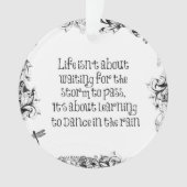 雨感動的学引用文で踊ろう オーナメント (正面)