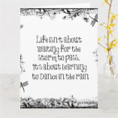 雨感動的学引用文で踊ろう カード (黄色い花)