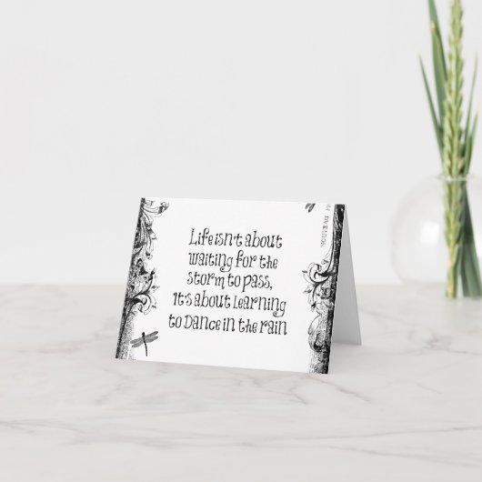 雨感動的学引用文で踊ろう カード (正面)