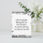 雨感動的学引用文で踊ろう ポストカード (スタンド正面)