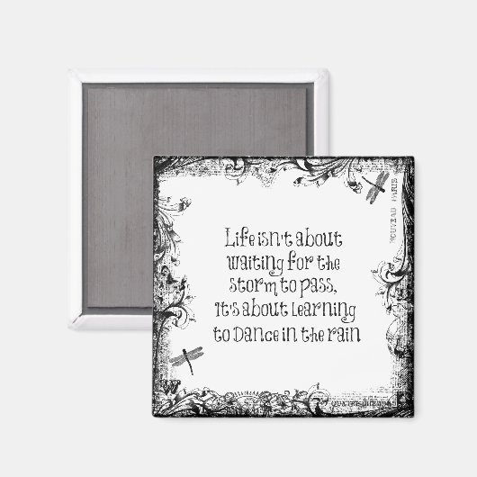 雨感動的学引用文で踊ろう マグネット (正面/裏面)