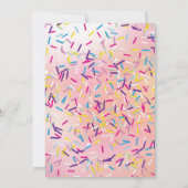 雨振りかけるキャンディランド甘い16招待状 招待状 (裏面)