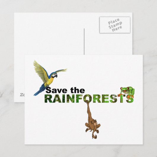 雨救の森 ポストカード (正面/裏面)