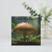 雨日の避難所：キノコの下で保護されたカエル セーブザデート (スタンド正面)