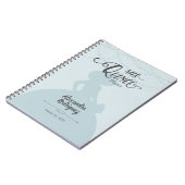 雨日ブルーシャーロシルエットキンセアニェラ ノートブック (左側)