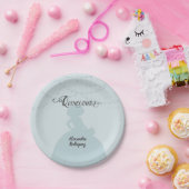 雨日ブルーシャーロシルエットキンセアニェラ ペーパープレート (パーティー)