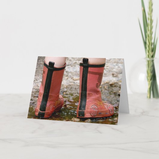 雨日用グリーティングカード カード (正面)