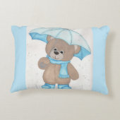 雨明けテディベア アクセントクッション (裏面)