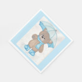 雨明けテディベア スタンダードランチョンナプキン (角)