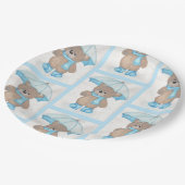 雨明けテディベア ペーパープレート (アングル)