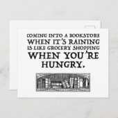 雨来が降ったら本屋に入る ポストカード (正面/裏面)