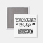 雨来が降ったら本屋に入る マグネット (正面/裏面)