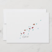 雨来またはシャイン招待状 招待状 (裏面)