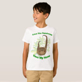雨林の怠惰を救って下さい Tシャツ (正面フル)
