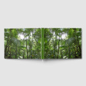 雨林の樹冠を通過する太陽の光　トロピカルグリーン ゲストブック (全面)