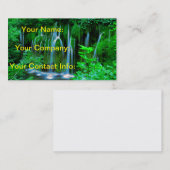 雨林の熱帯滝 名刺 (正面/裏面)